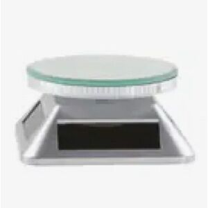 Silver Rotating Display Stand Turntable